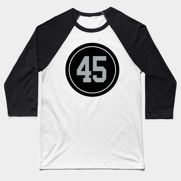 The Alec Ingold Number 45 Jersey Las Vegas Raiders Baseball T-Shirt by naesha stores